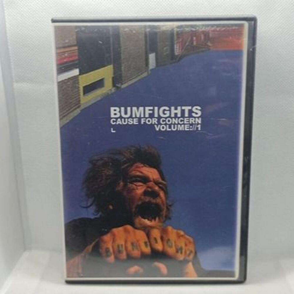 Bumfights: Cause For Concern - Volume 1 (DVD, 2001) Shock Video Used Rare OOP
